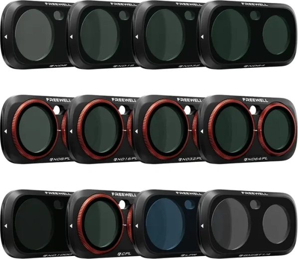 Set de filtre Freewell pentru Insta360 Luna Ultra (12 buc)