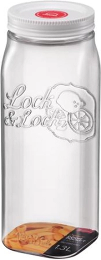Cutie pentru alimente LOCKnLOCK Square 1,3 l cu capac înșurubabil