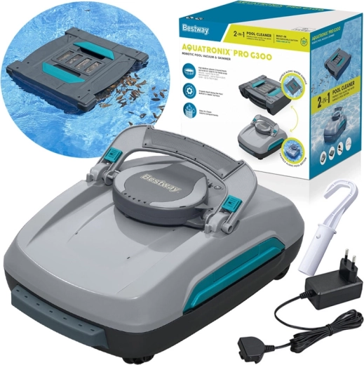 Bestway Aquatronix Pro G300 aspirator robotizat fără fir și skimmer 2 în 1