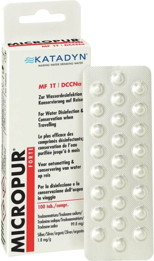 Katadyn Micropur Forte MF1/100T tablete pentru dezinfectarea apei 100 buc
