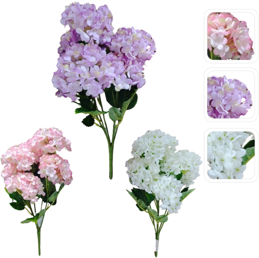 Hortensie artificială – ramură decorativă 69 cm