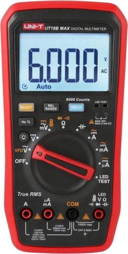 Multimetru digital Uni-T True RMS cu test LED