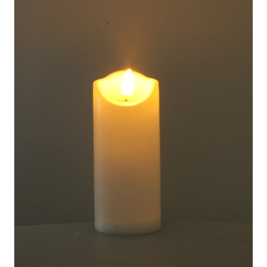 Lumânare LED 12,5 cm cu efect de flacără, mix de culori