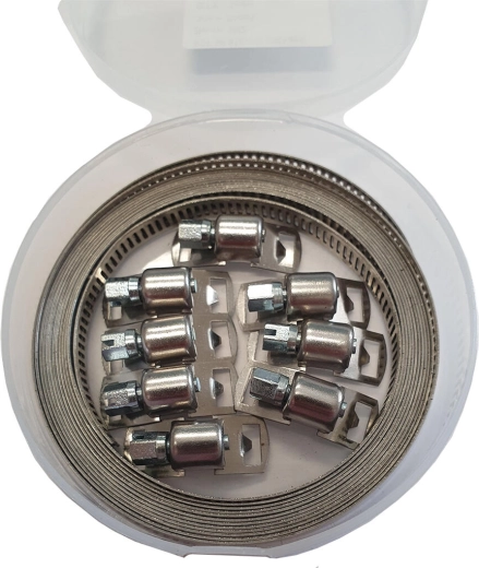 Set de bandă pentru coliere infinite BSF 8 mm, 3 m + 8 încuietori W2B