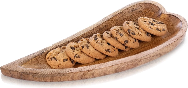 Farfurie de servire din lemn de mango 38 × 15,5 × 3,5 cm