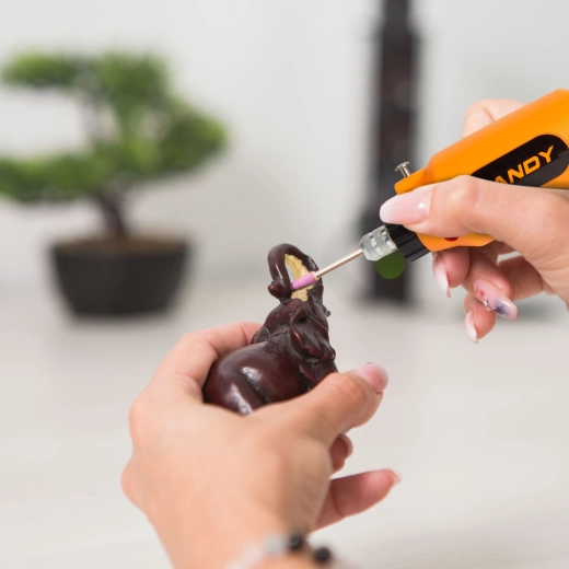 Mini bormașină electrică, polizor și unealtă de lustruit Handy Drill cu set de 78 de piese