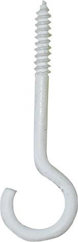 Cârlig pentru candelabru 60 × 4,5 mm alb (10 buc)