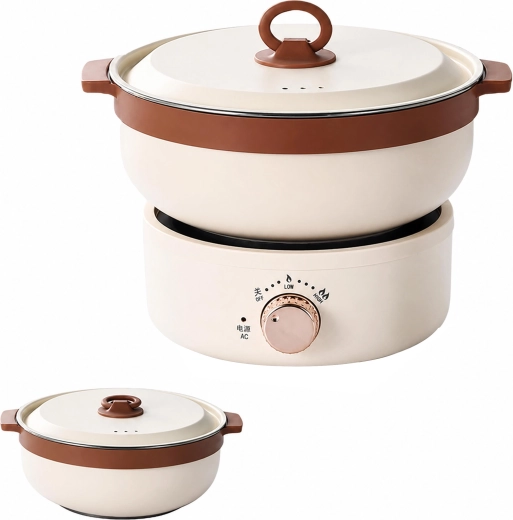 Oală electrică portabilă multifuncțională, pliabilă, 2,5 l, 700 W - 1 bucată