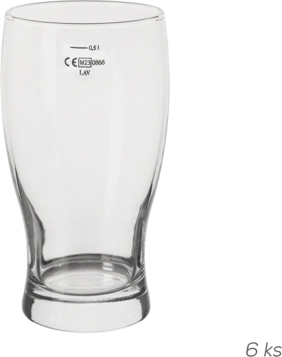 Pahare de bere Belek 0,5 l (marcaj) 6 buc.