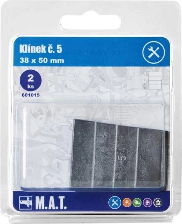 Pană de lemn nr. 5, 38 × 50 mm, set 2 buc.