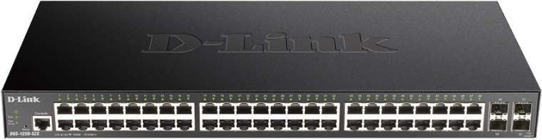 D-Link DGS‑1250-52X switch gestionabil gigabit 48× GE și 4× SFP+ 10G