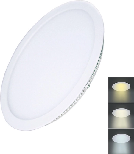 Panou LED mini Solight CCT pentru tavan fals, rotund, 18 W
