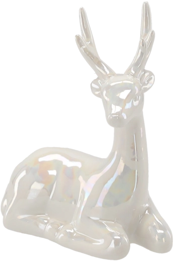 Cerb ceramic de Crăciun 11,5 × 7,3 × 15,8 cm