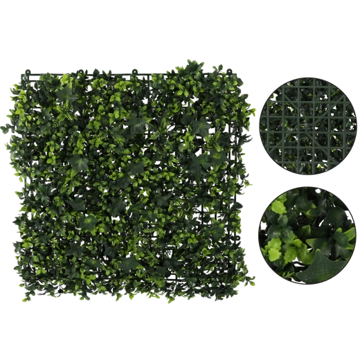 Panou decorativ vegetal de perete cu iederă 50 × 50 cm