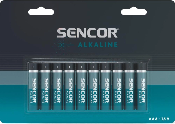 Baterii alcaline Sencor AAA LR03, 10 buc.