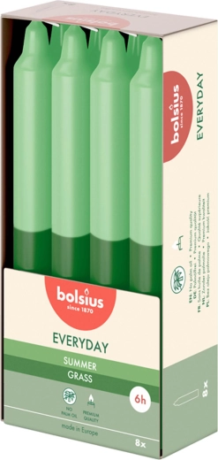 Lumânări conice parfumate Summer Grass, 8 buc.