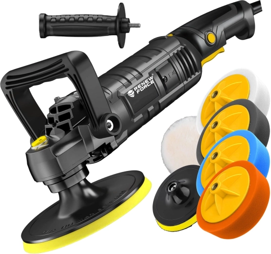 Mașină de polisat rotativă pentru auto Renew Force 2600 W 150 mm cu Soft Start - 1 bucată