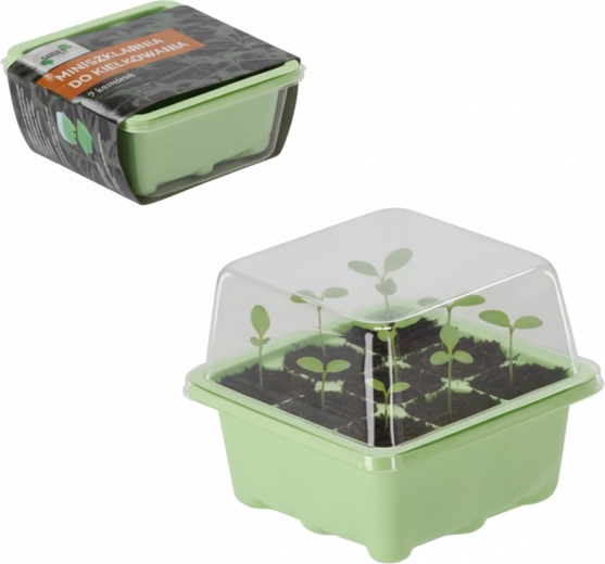 Mini seră pentru germinare cu 9 celule