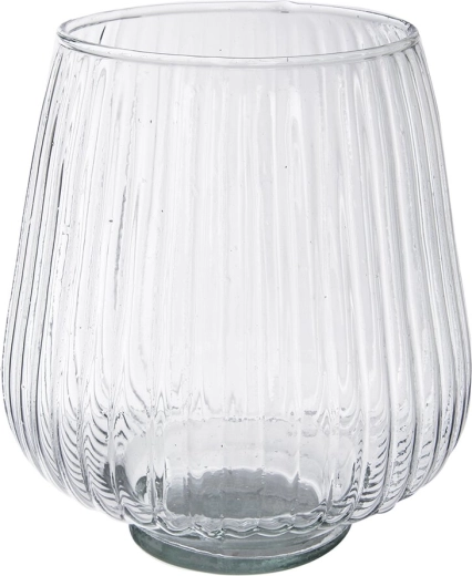 Vază din sticlă reciclată 17 × 17 × 19 cm (asortat, 3 variante)