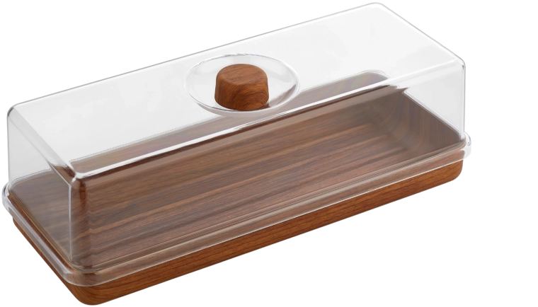 Cutie dreptunghiulară pentru prăjituri și pâine 16 × 39 × 13 cm