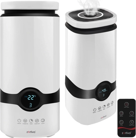 Umidificator de aer ultrasonic Zortiva cu aromaterapie și ionizator