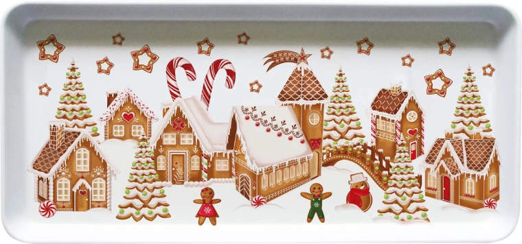 Tavă de servire Satul de turtă dulce 35 × 16,5 × 2,3 cm
