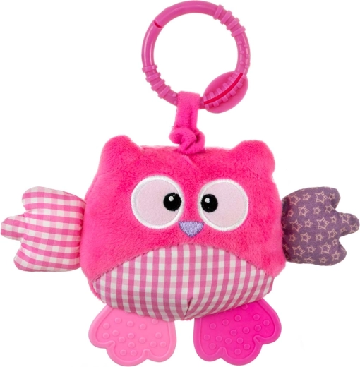 Bufniță suspendată de pluș Cutie Owl roz