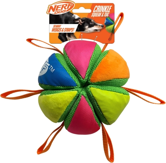 Nerf Dog minge care piuie și foșnește cu bucle 15 cm