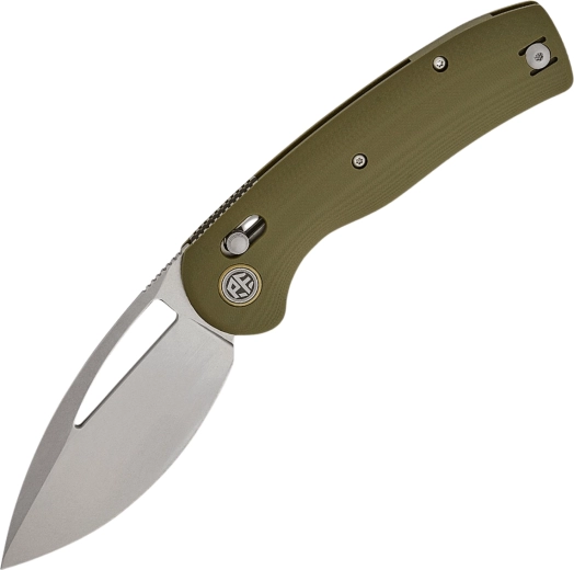 Petrified Fish Viper cuțit de buzunar 8,9 cm, stonewash, G10 verde