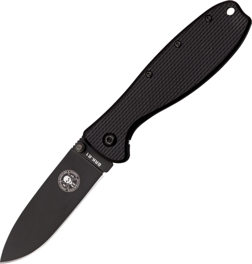 Cuțit pliabil ESEE Zancudo Black, 7,7 cm, complet negru, FRN