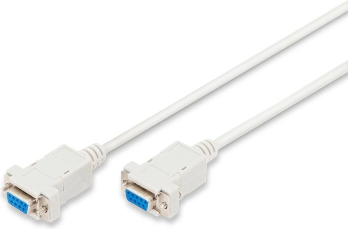 Cablu null-modem RS232 D-Sub 9 (mamă–mamă) 1,8 m gri