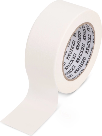 Bandă de mascare cu adeziv pe bază de apă, 50 m x 48 mm, albă