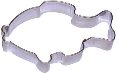 Forme de tăiat din inox pentru prăjituri – crap, set 10 buc