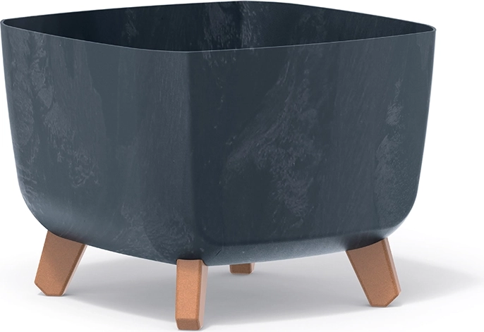 Ghiveci Gracia Square efect beton 29 × 29 × 22 cm antracit