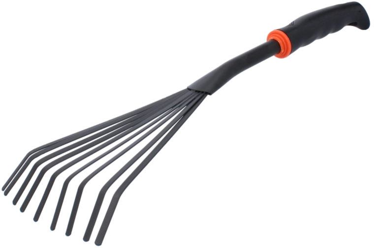 Grebla de grădină manuală 35 × 12 cm, neagră