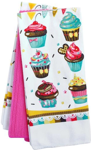 Prosoape de bucătărie TORO prăjiturele, 38 × 64 cm, set 3 buc