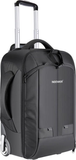 Rucsac foto rulant și troler pe roți NEEWER NW3300, negru/roșu, 55 × 35 × 26 cm