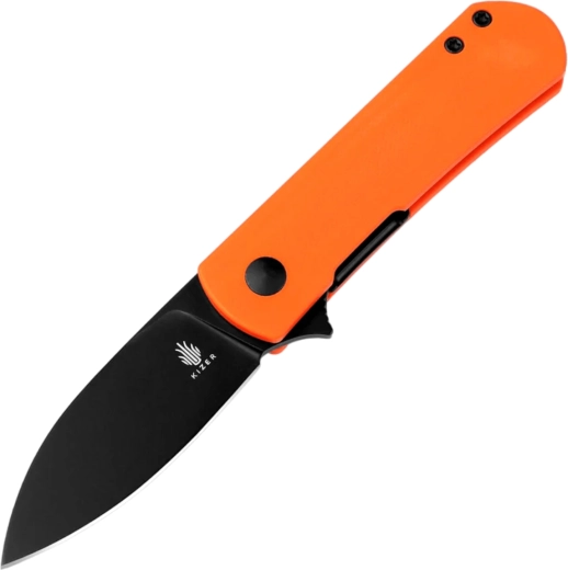 Kizer Yorkie cuțit de buzunar pliabil cu oțel Nitro-V și mâner G10 portocaliu - 1 bucată