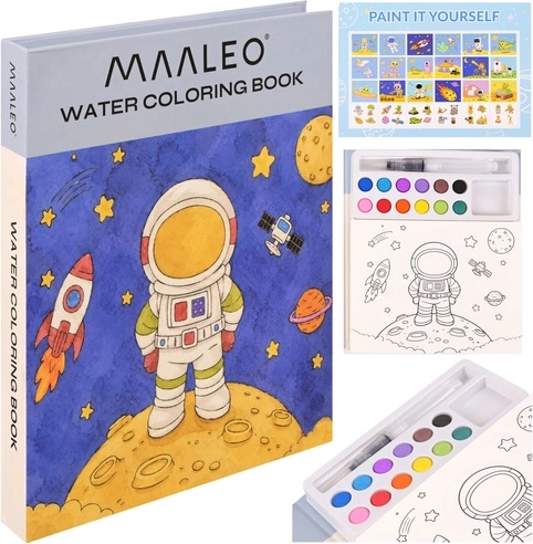 Acuarele de pictat cu apă Maaelo, astronaut