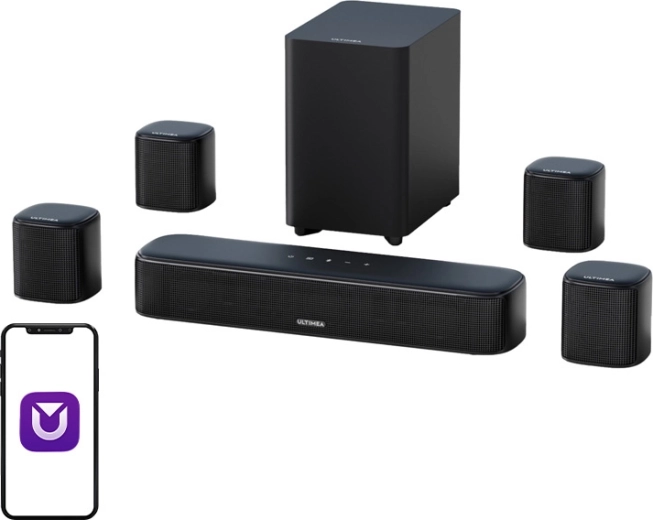 Ultimea Aura A40 set soundbar 7.1 cu subwoofer și sateliți