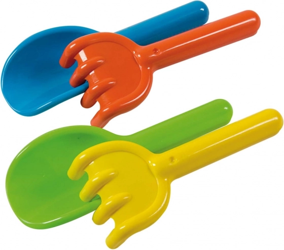 Set de grădinărit pentru copii: Lopățică și greblă - 18 cm