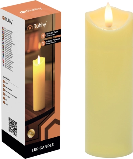 Lumânare LED (inserție pentru candelă) Ruhhy 17 × 5 cm - 1 bucată
