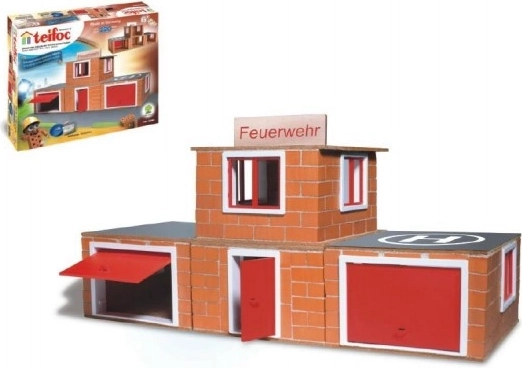 Set de construcție TEIFOC Stație de pompieri – 220 piese