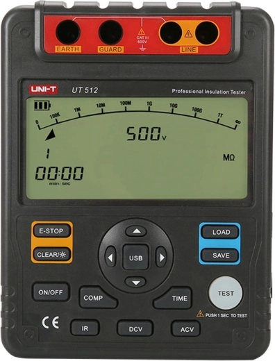 Uni-T UT512 tester de rezistență de izolație de înaltă tensiune