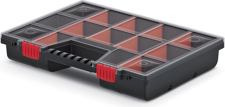 Organizator din plastic NOR 39 × 29 × 6,5 cm cu compartimente ajustabile