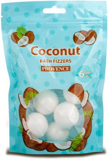 Bombe efervescente de baie Provence cocos 6 buc