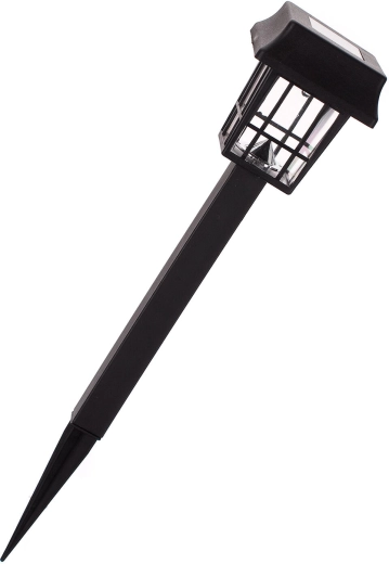 Lampă solară de grădină 1 LED, neagră