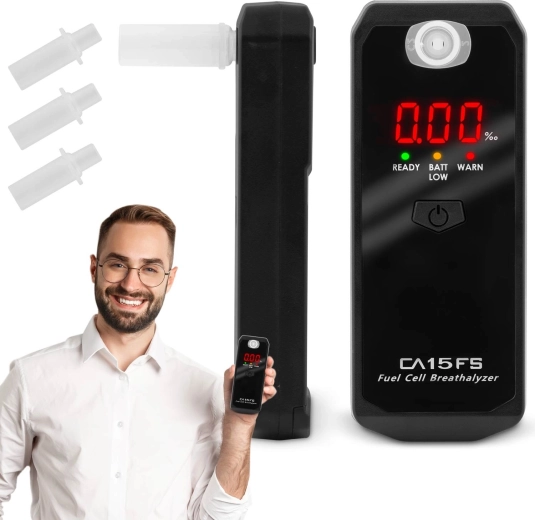 Alcooltest CA15FS cu senzor electrochimic și 3 muștiucuri
