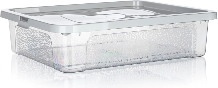 cutie de depozitare MULTIBOX 10 l cu capac și cleme, 40 × 33 × 10 cm