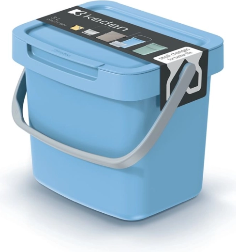 Coș de gunoi 3 l albastru deschis SYSTEMA Q COLLECT
